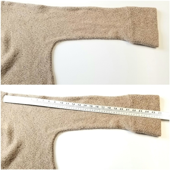 Soft Surroundings Small Brown Cowl Neck Oversized Longsleeve Tunic Sweater Top - Picture 5 of 10